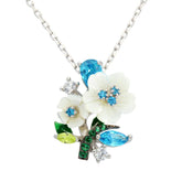 White Snow Flower Necklaces - penelope-it.com
